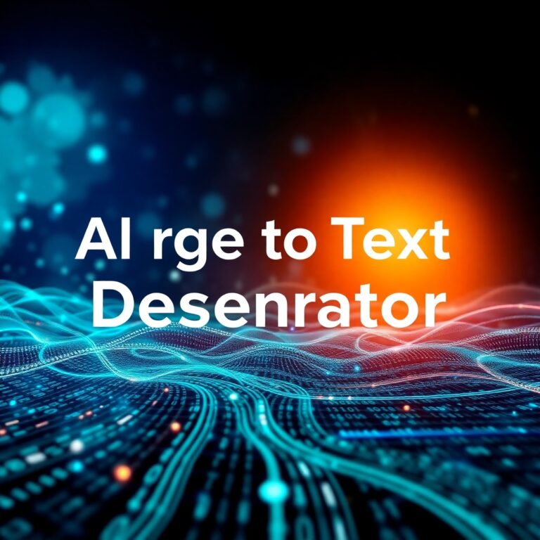 AI Image To Text Description Generator