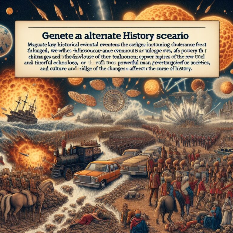 Alternate History Story Generator