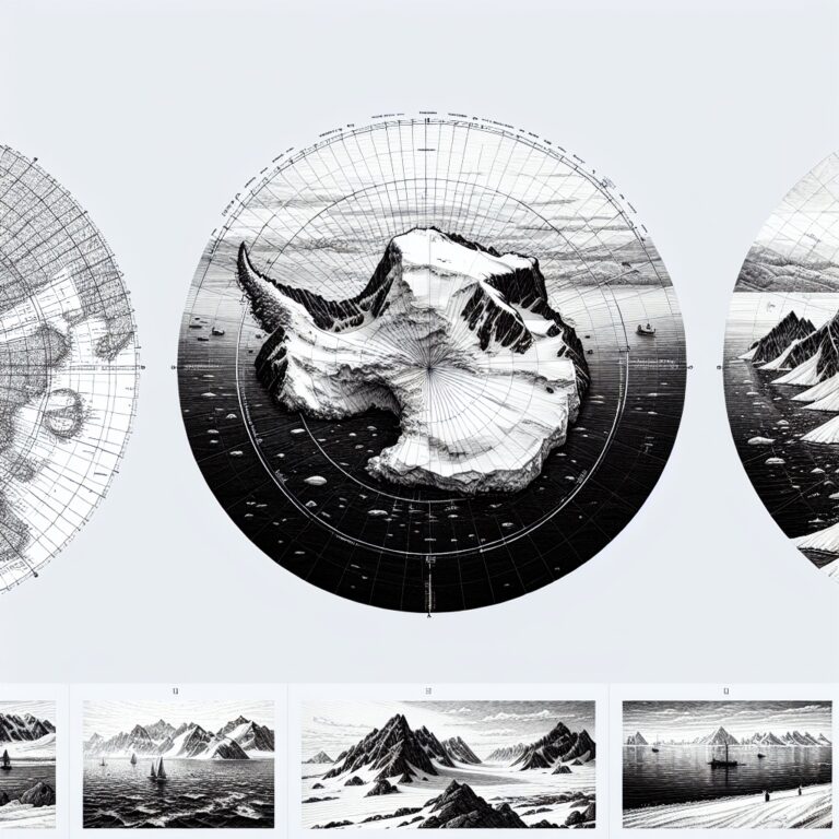 Antarctic Map Illustration Generator
