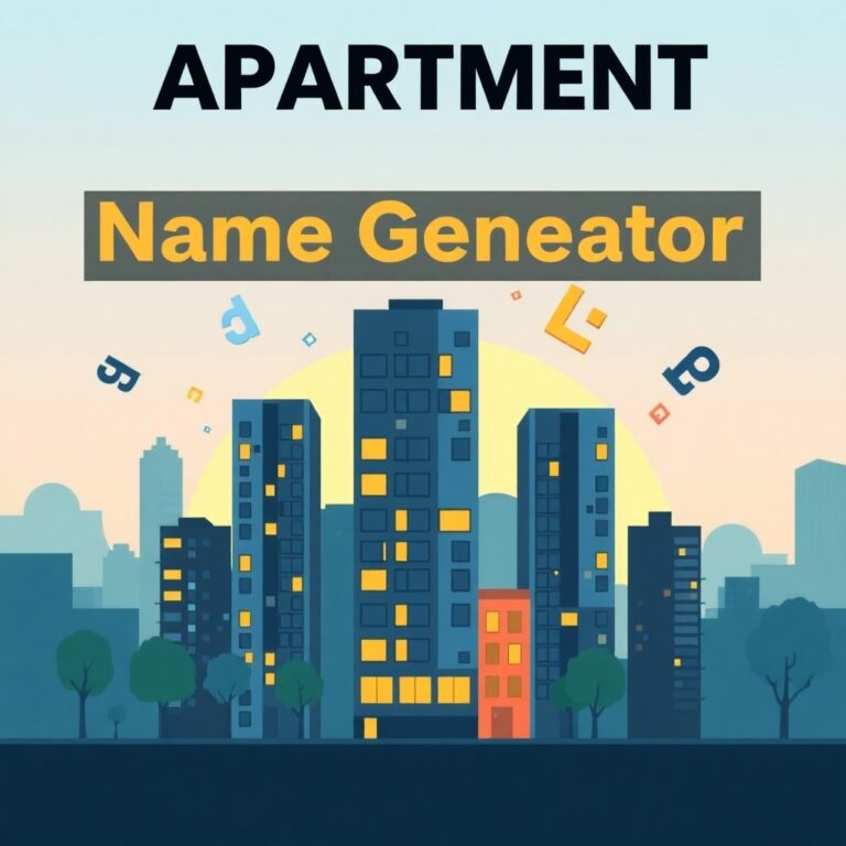 Apartment Building Name Generator