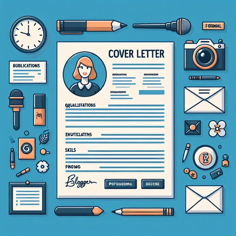 Blogger Cover Letter Generator