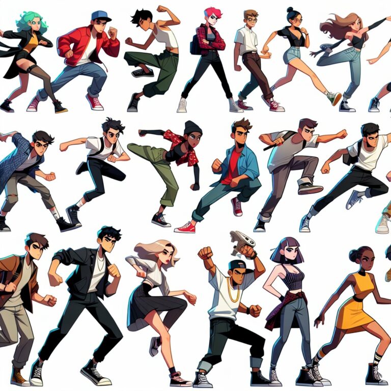 Cartoon Action Pose Generator