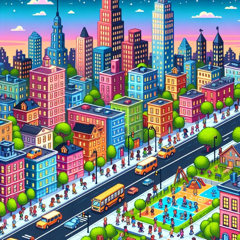 Cartoon Cityscape Generator