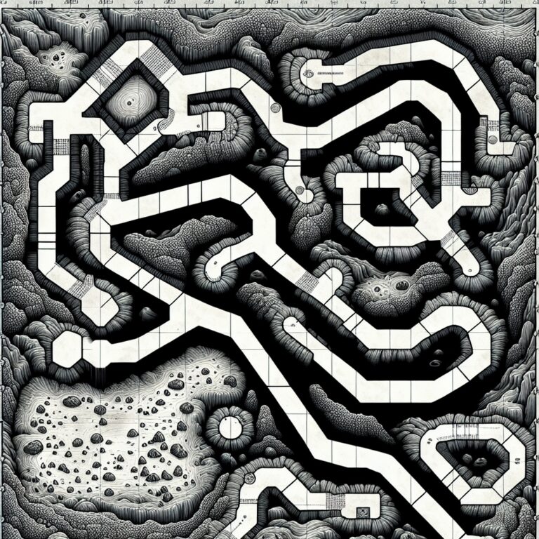 Cave Map Illustration Generator