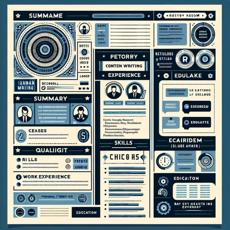 Content Writer Resume Generator