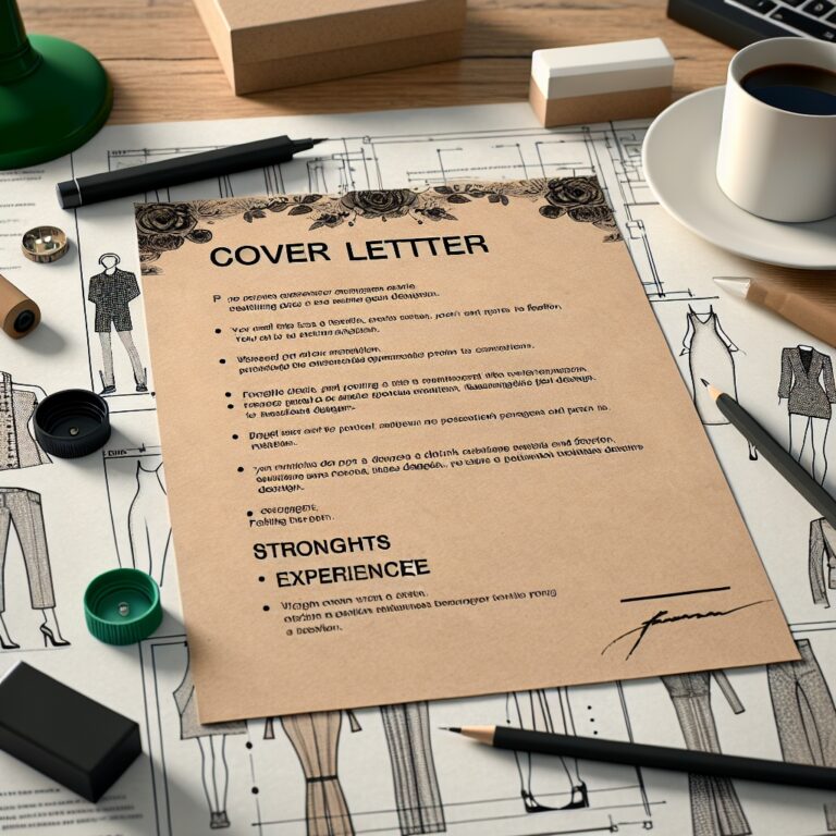 Fashion Designer Cover Letter Generator