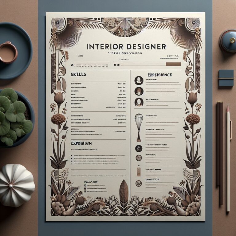 Interior Designer Resume Generator