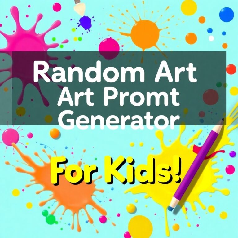 Random Art Prompt Generator For Kids