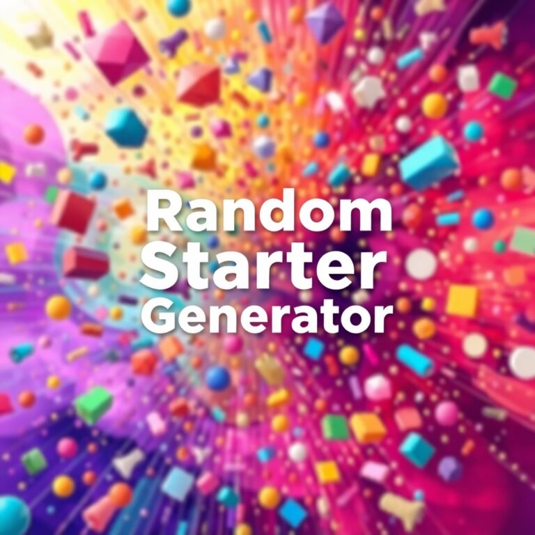 Random Starter Generator