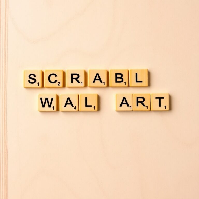 Scrabble Name Wall Art Generator