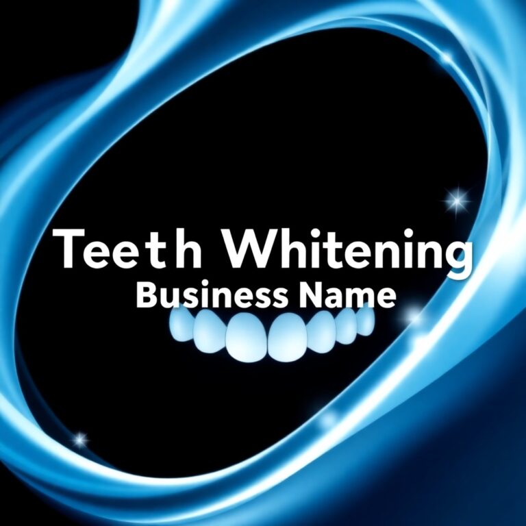 Teeth Whitening Business Name Generator