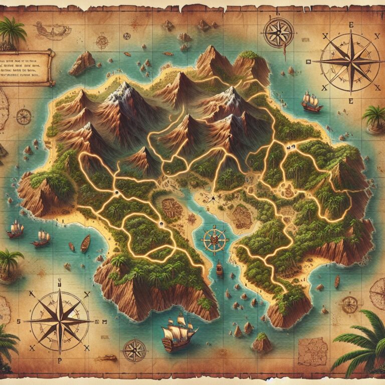 Treasure Map Illustration Generator