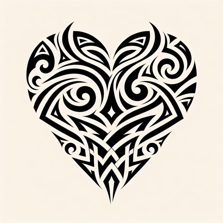 Tribal Heart Tattoo Generator