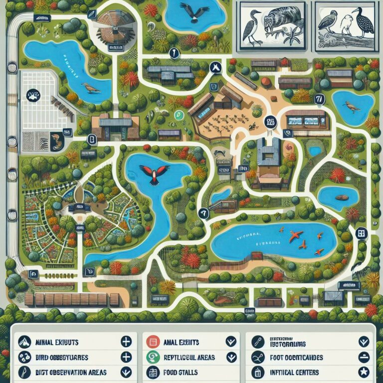 Wildlife Park Map Illustration Generator